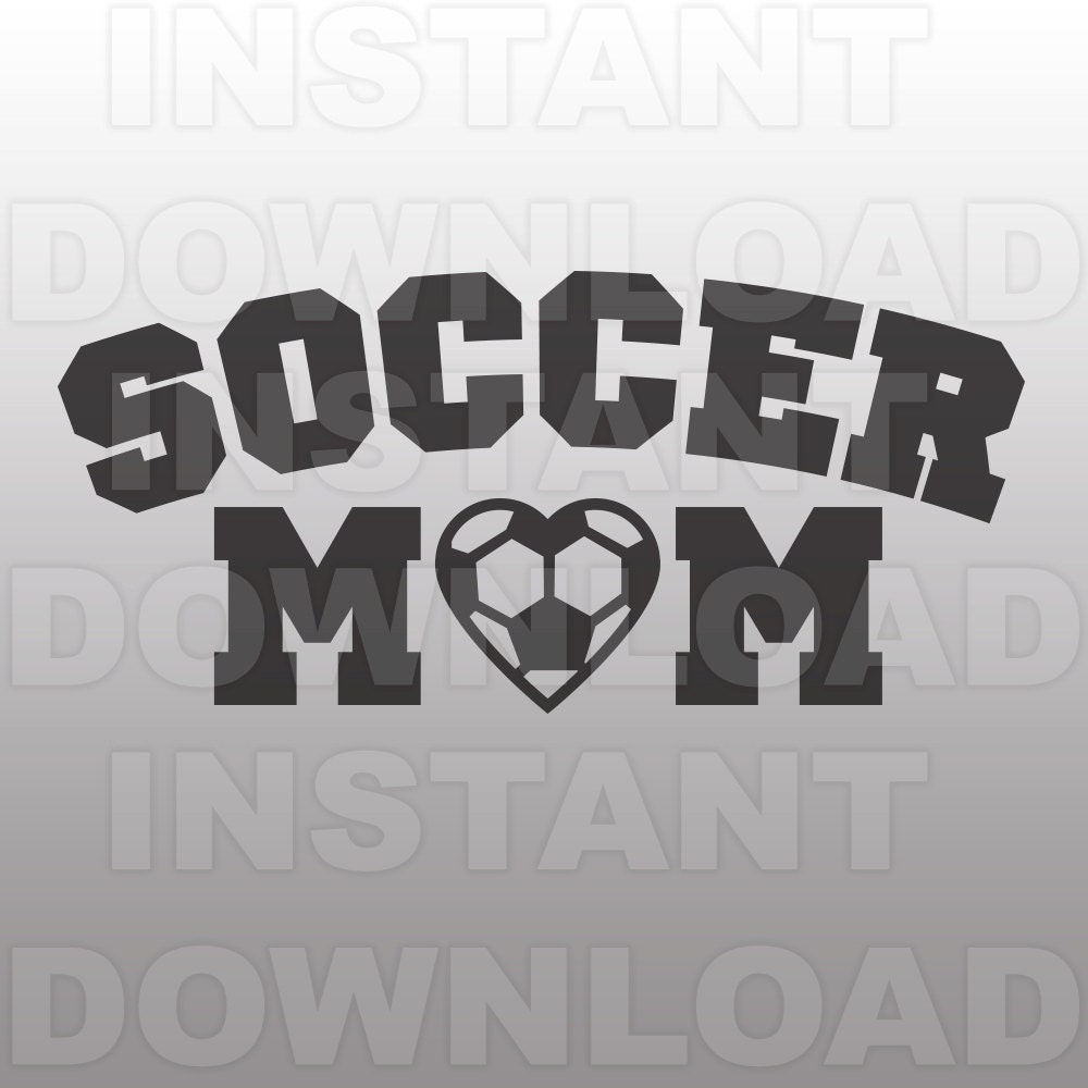 Download Soccer Mom with Heart SVG File Cutting Template-Clip Art for