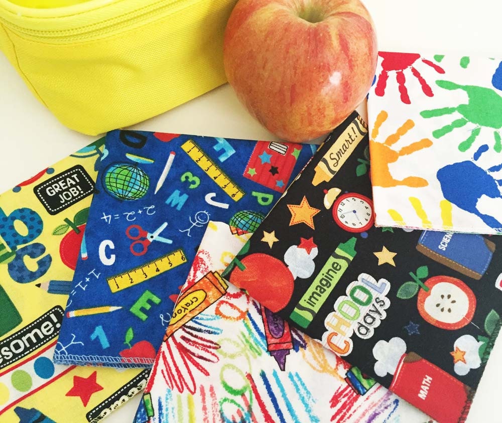 Kids' Cloth Napkins Back to School Napkins Napkins for