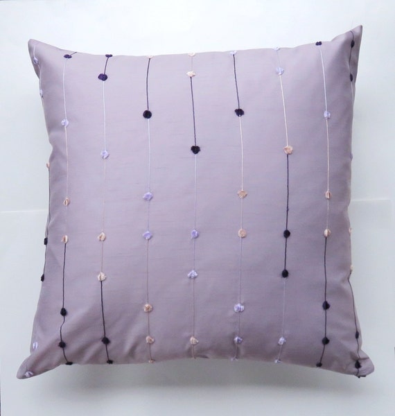 Lavender and Purple Throw Pillow Cover Lilac Decorative