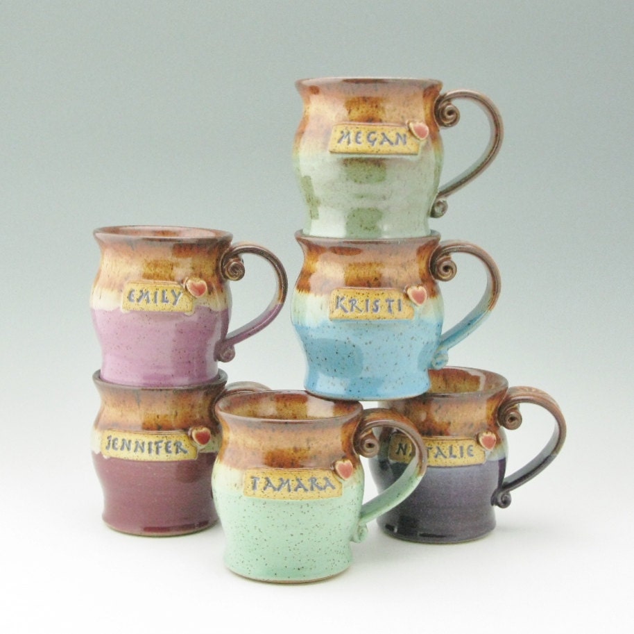 Handmade Functional Pottery Home Decor Wedding by TwistedRiverClay