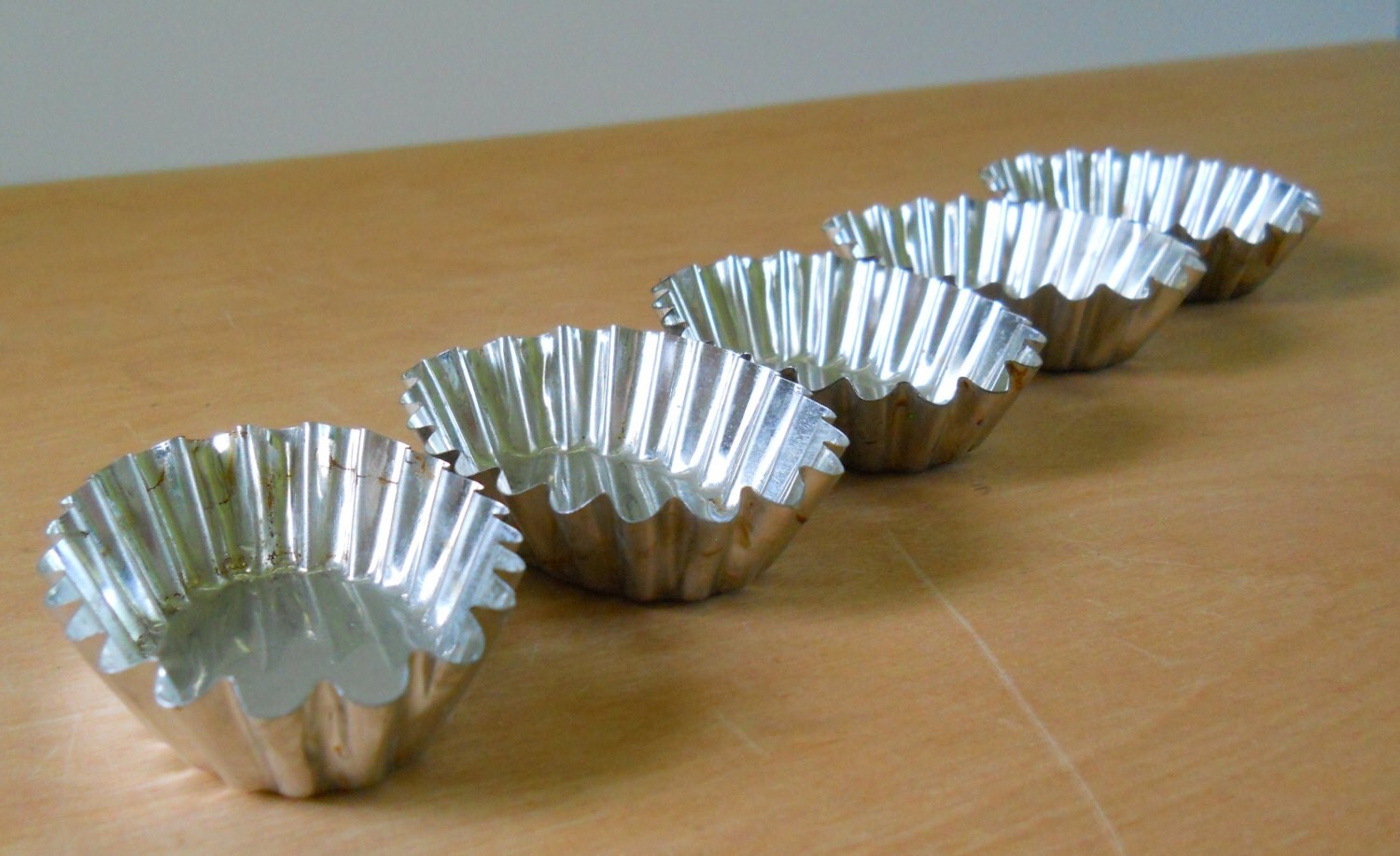 Vintage Mini Oval Tart Tins Set of 5 Small Tart Tins Candy