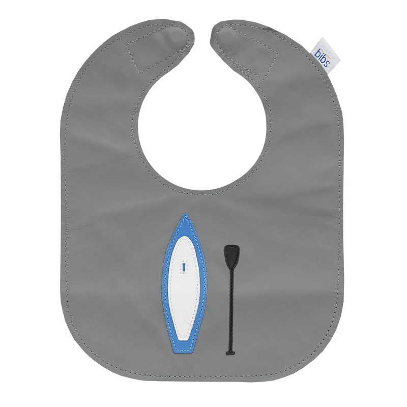 Mally Bibs leather baby or toddler bib with stand up