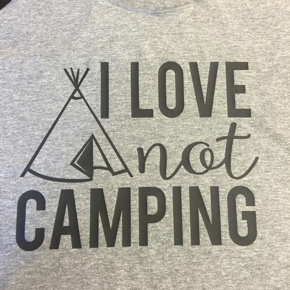 I love NOT camping