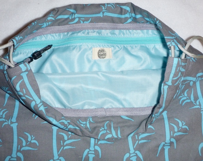 Osaka Bamboo Grey Blue - 2 in 1 Bag/Backpack