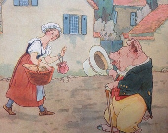 1915 Mother Goose Nursery Rhyme, Illustrated by Frederick Richardson