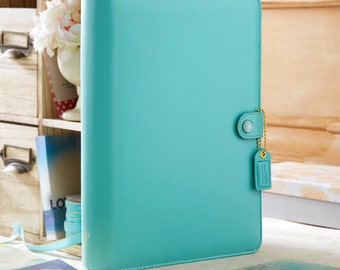 Light Teal Color Crush A5 Planner Kit 2017 Calendar• FREE Washi Tape with this order • Webster's Pages Color Crush Planner Kit Light Teal A5