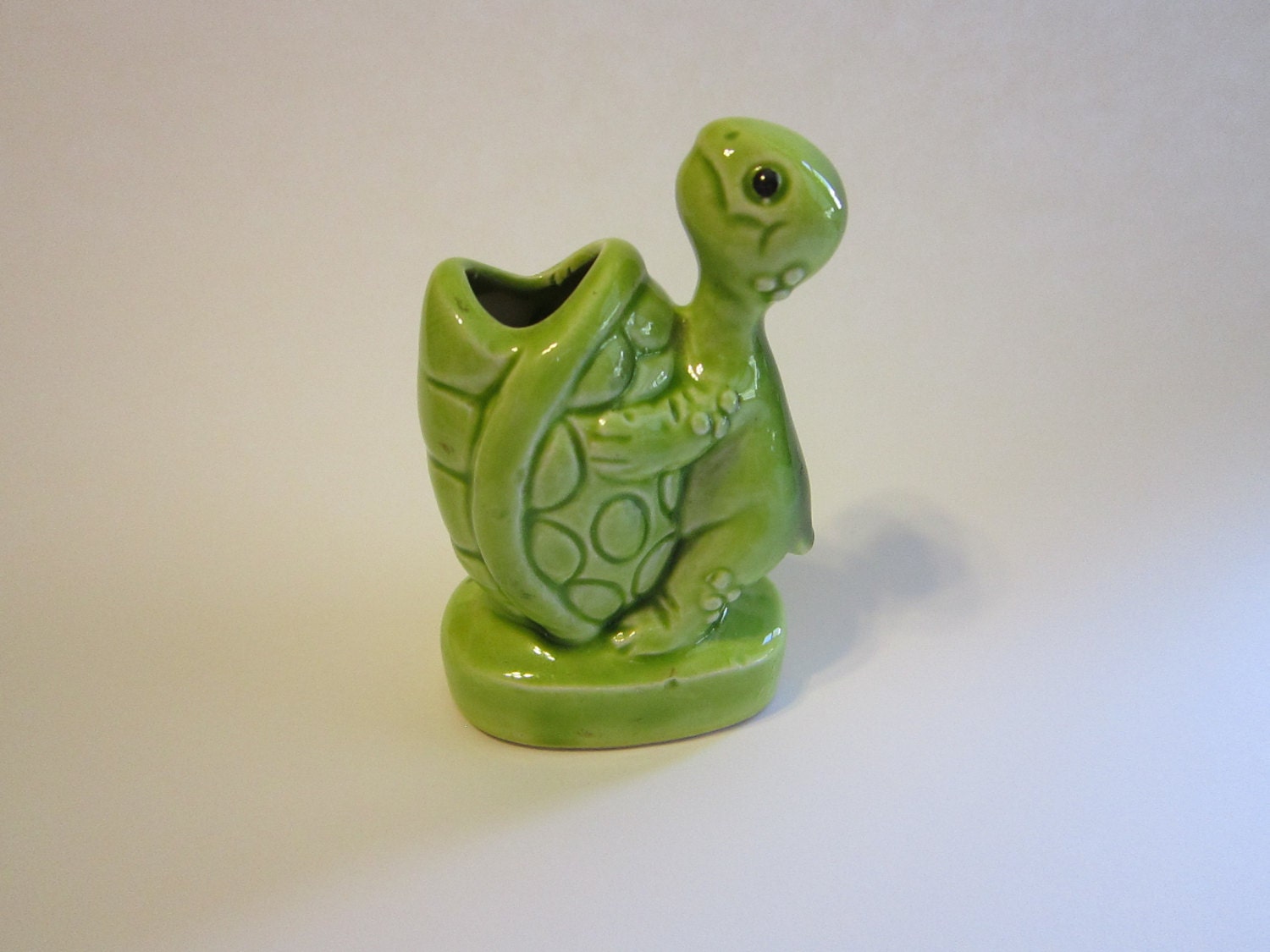 vintage TURTLE toothpick holder – made in Japan – turtle holding shell ...