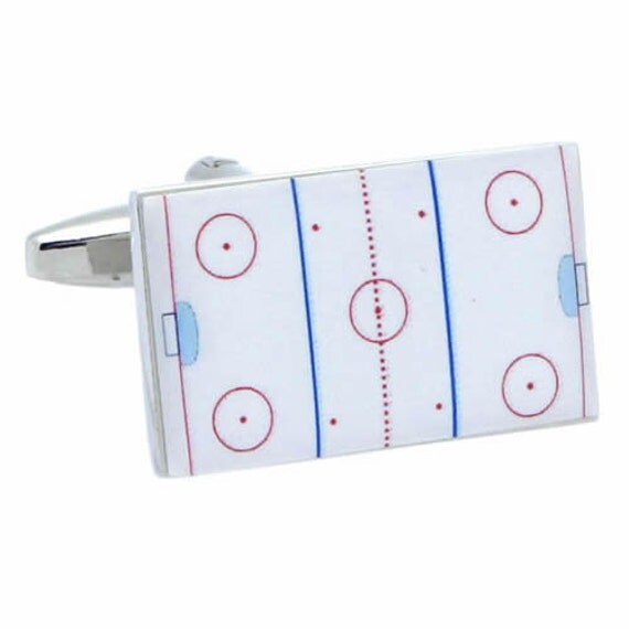 Ice Hockey Rink Cufflinks
