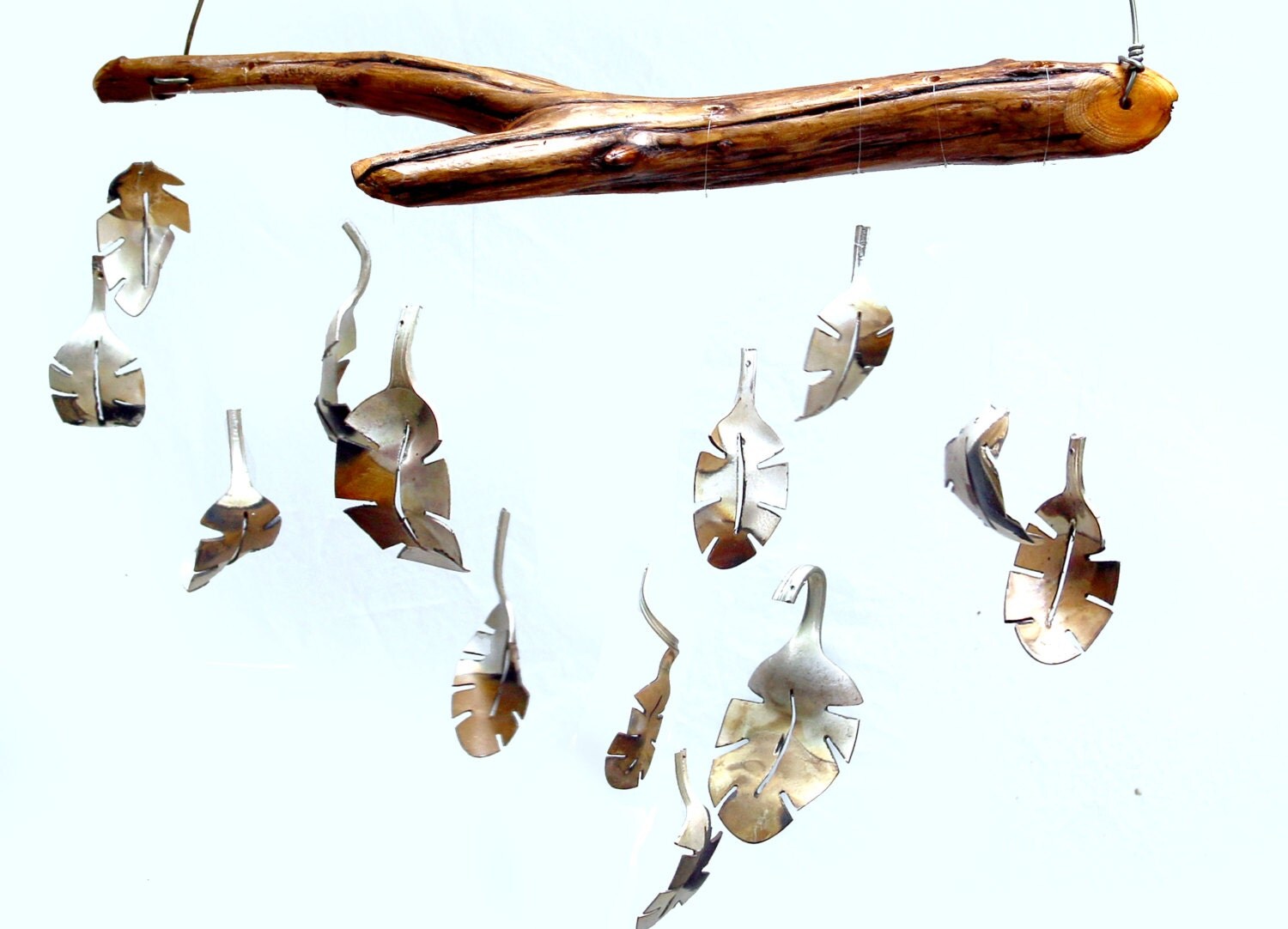 Falling Leaf Windchime Large Spoon Wind Chimes Mobile Zoom