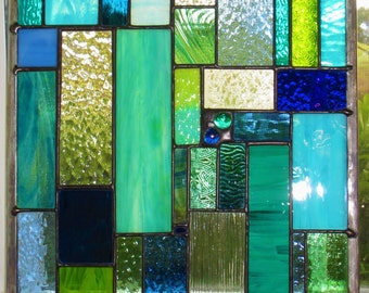 Ocean Stained Glass Window Film