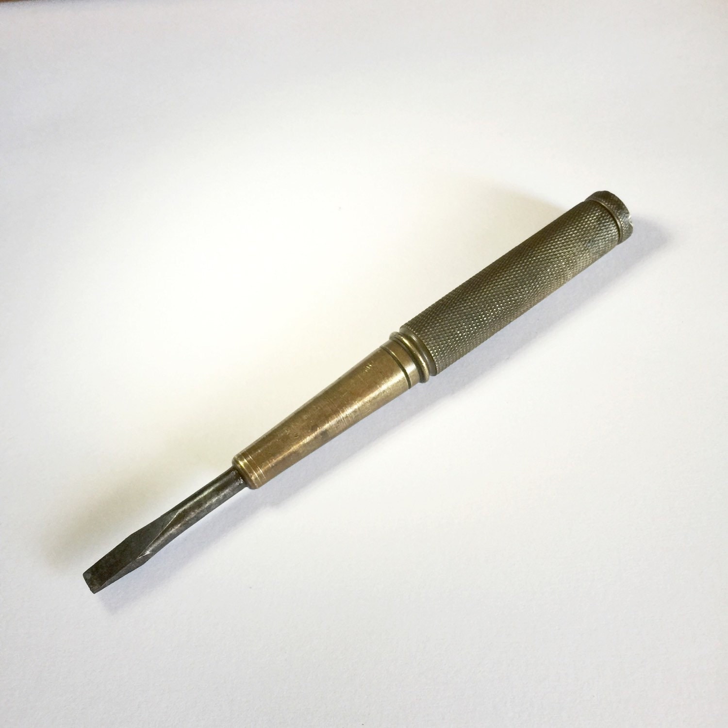 Vintage Brass Nesting Screwdriver