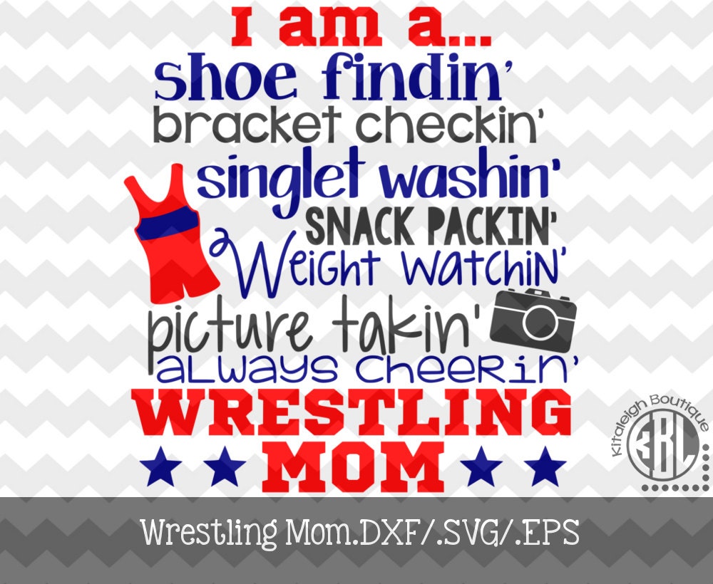 Download Wrestling-Mom-Word Art Decal Files .DXF/.SVG/.EPS for use