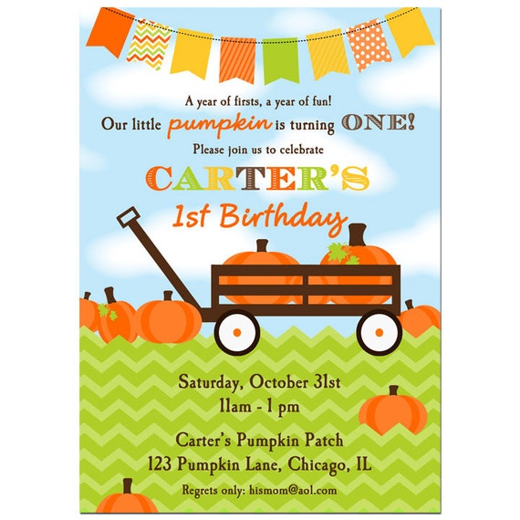 Pumpkin Patch Invitation Wording 8