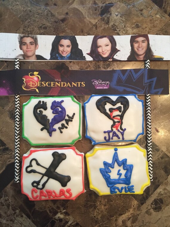 Disney's Descendants Cookies handmade by by SprinklesCandyCake