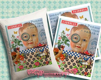 PRINTABLE Large Image Iron On Transfer Instant Download for Tote Bag Tshirt Pillow Towel Paper Notebook Scrapbooking Blog Design p31
