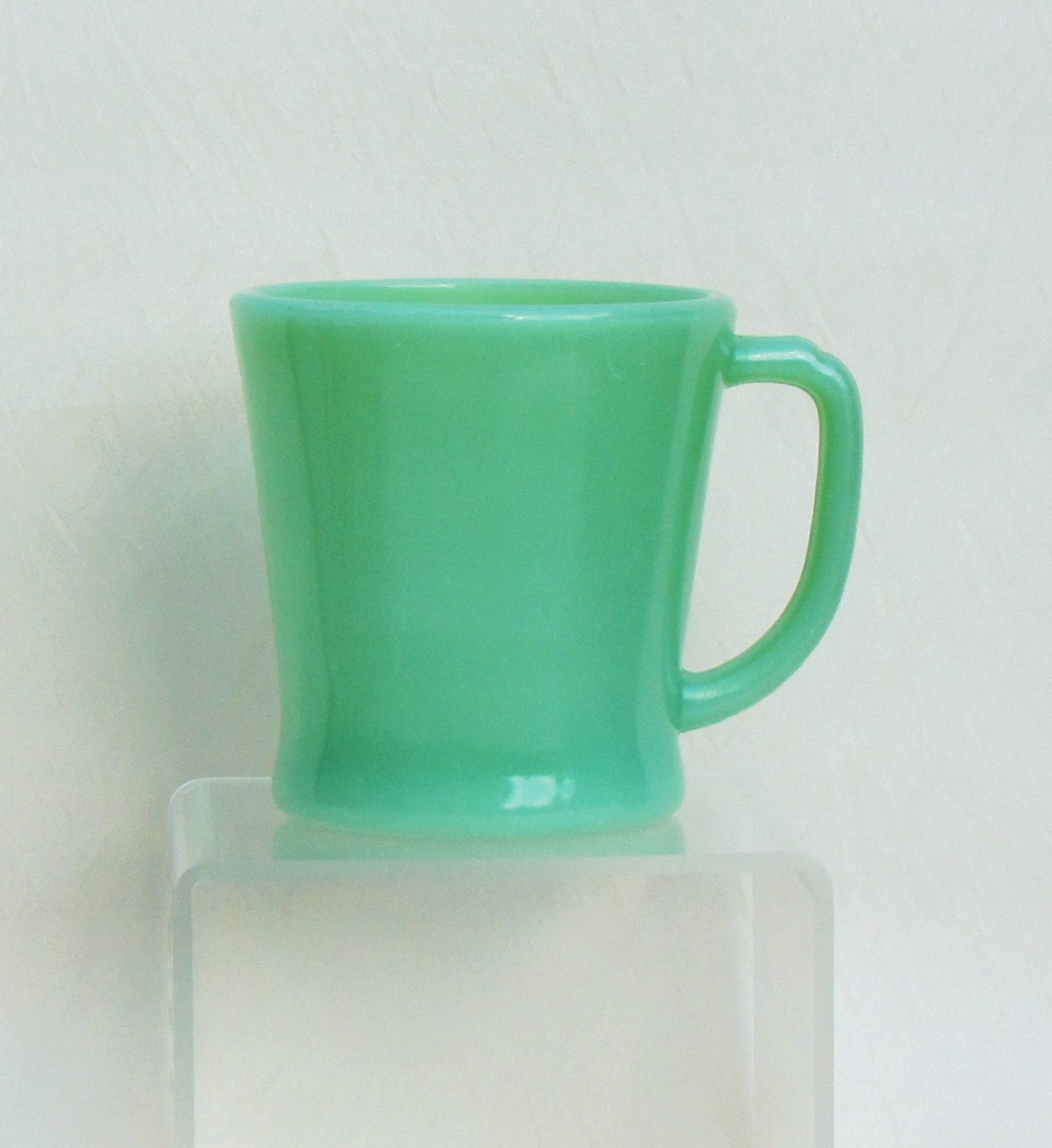 1950's Fire King jadeite mug jadite coffee cup by mathildasattic