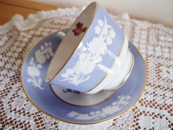 Spode Maritime Rose teacup and saucer set