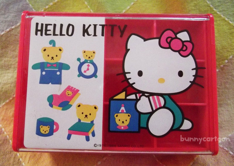 Vintage 80s Sanrio Hello Kitty jewelry trinket box – Haute Juice