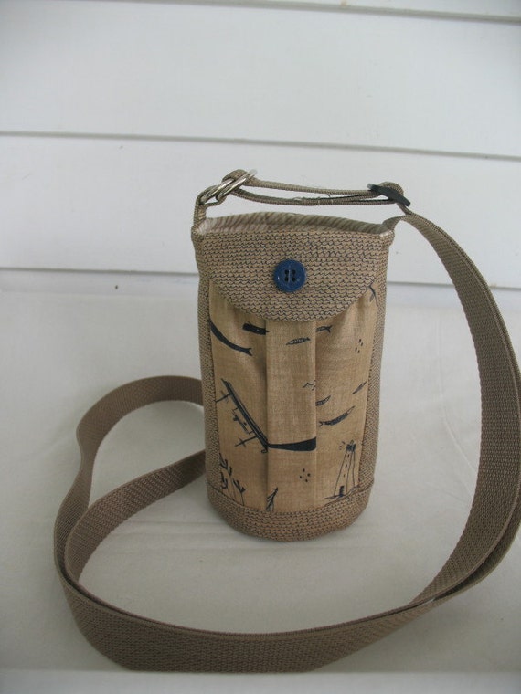 crossbody sling bag with water bottle holder