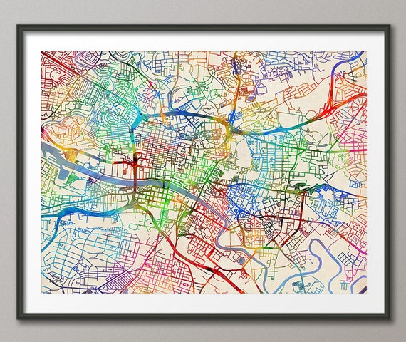 Street map Glasgow Scotland pdf