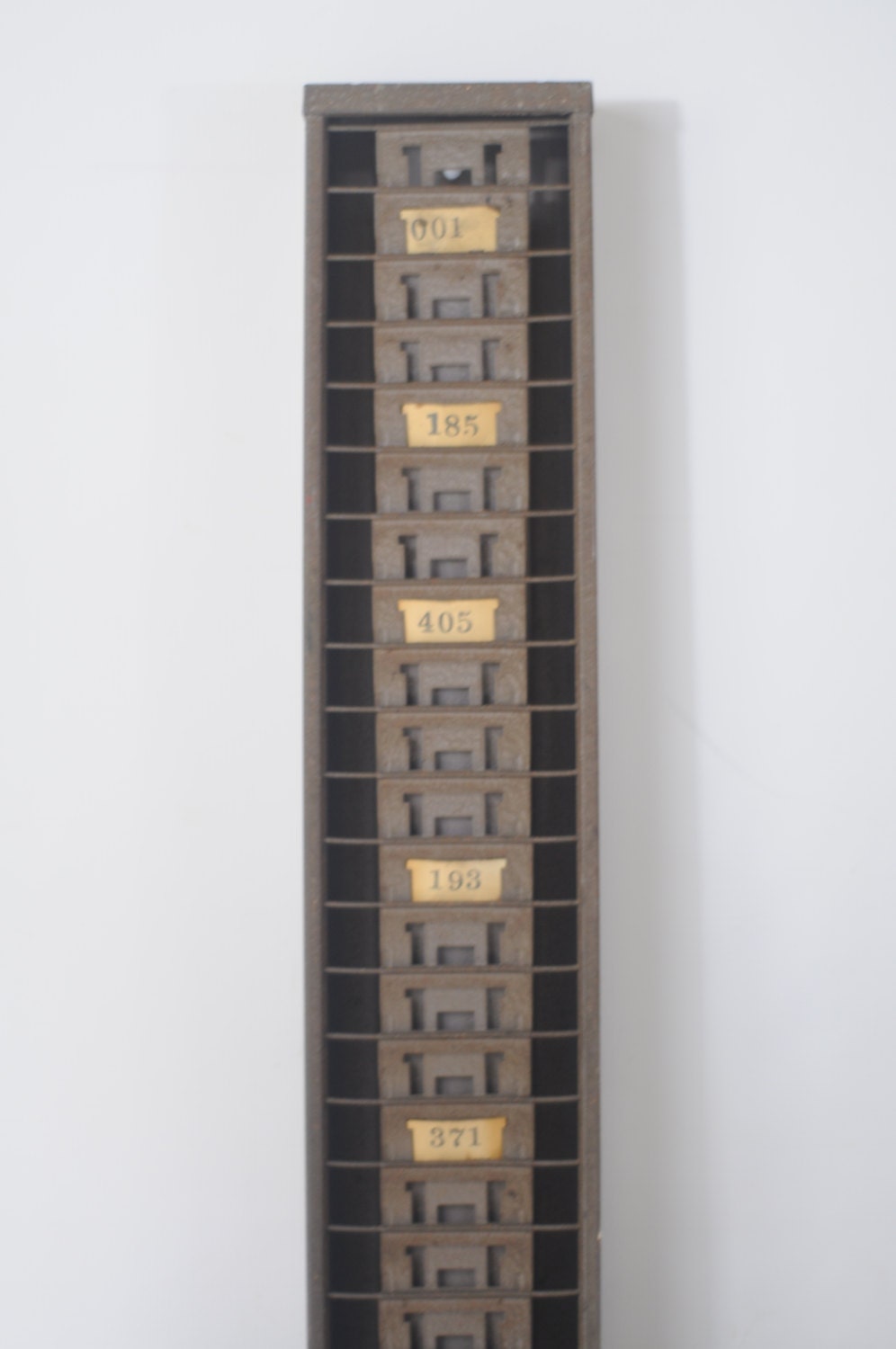 Vintage Time Card Holder 25 Slot Card Holder STR by PageScrappers