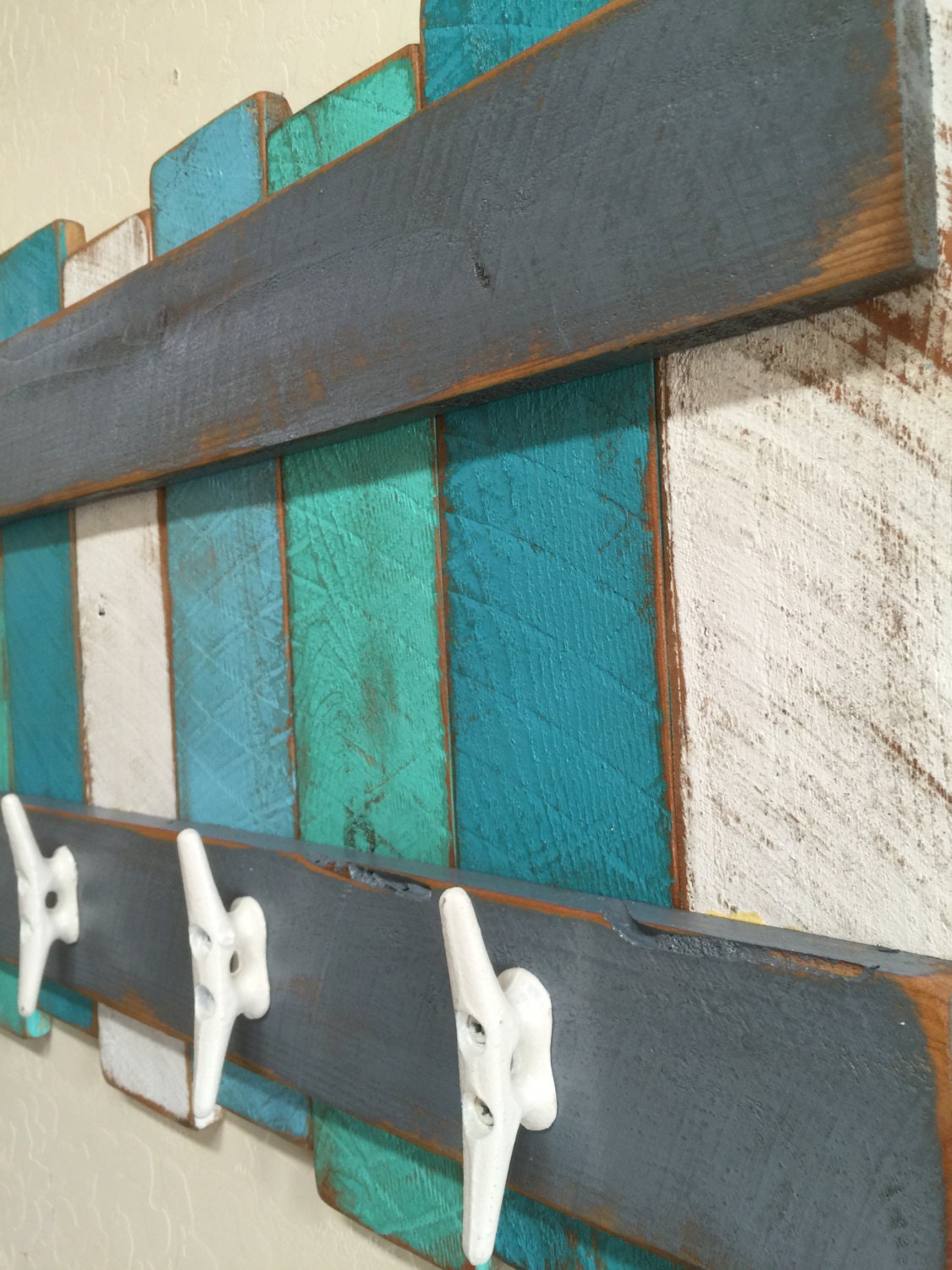 Nautical Coat Rack Beach Theme Coat Rack Rustic Beach Wall