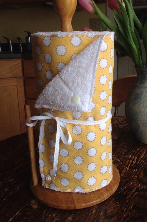 Reusable Paper Towel Roll Set of 12 Fabric Earth Friendly