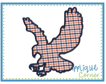 1040 Eagle Soaring Applique Design digital design for embroidery machine by Applique Corner