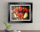 Unstoppable Signed Art Print of Original Sold Painting By Rafi Perez