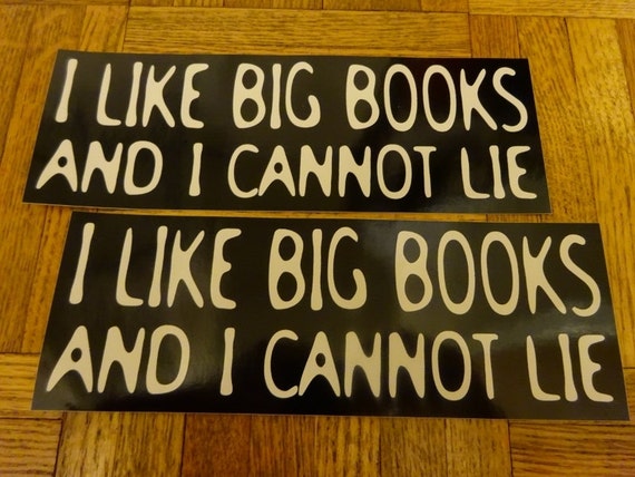 I Like Big Books and I Cannot Lie. Set of 2 by TheWordEmporium