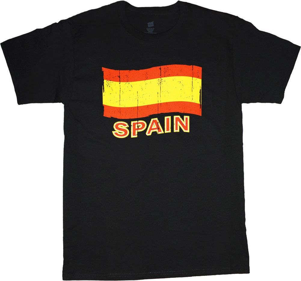Men's Tshirt Spain Spanish flag tshirt Spanish
