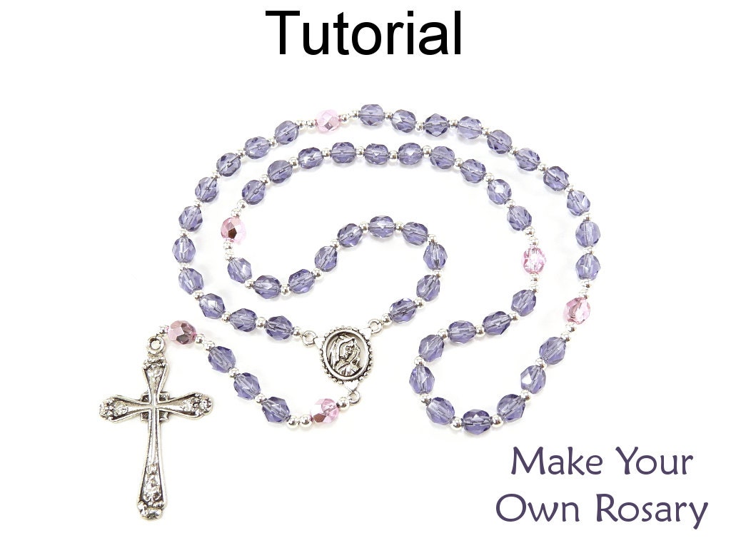 Beading Tutorial Pattern Beaded Rosary Cross Crucifix