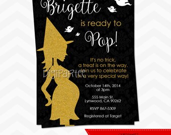 Halloween Baby Shower Invitation
