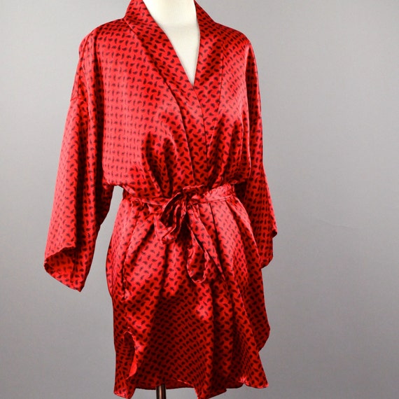 Women's Short Red Robe