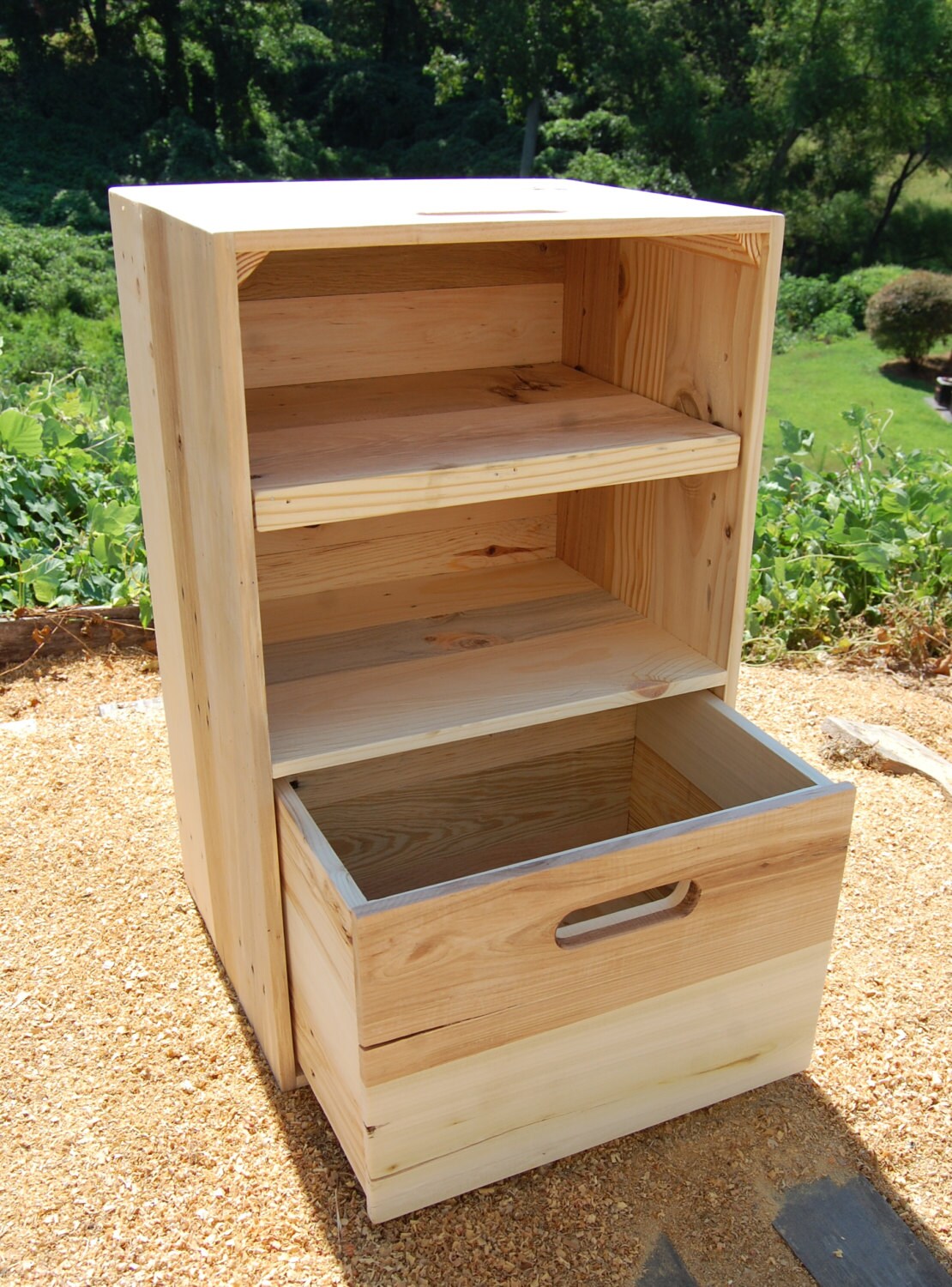 Wooden Crate/ Nightstand/ Side Table/ Drawer/ Reclaim Wood/