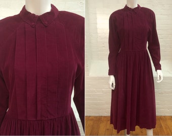 vintage corduroy dress // Laura Ashley dress // 1980s