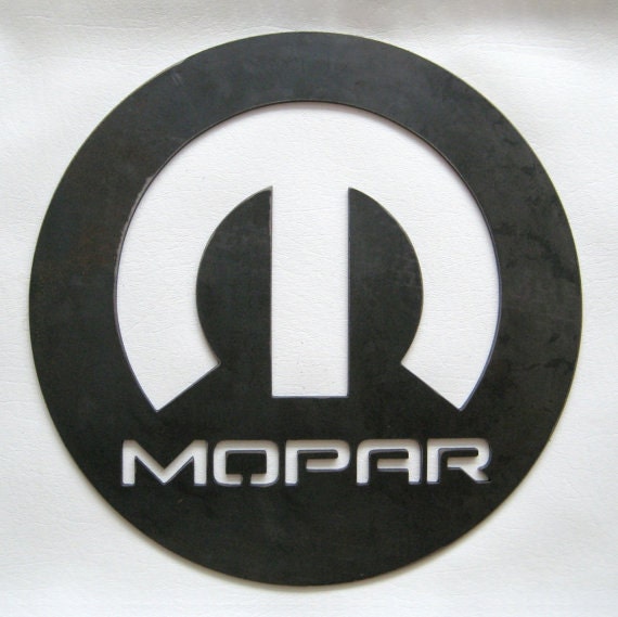 ON SALE MOPAR Automotive Logo Sign in Steel Handmade Custom