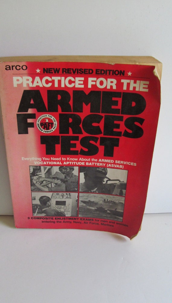 Armed Forces Test Book Army Navy Air Force Marines Book Armed