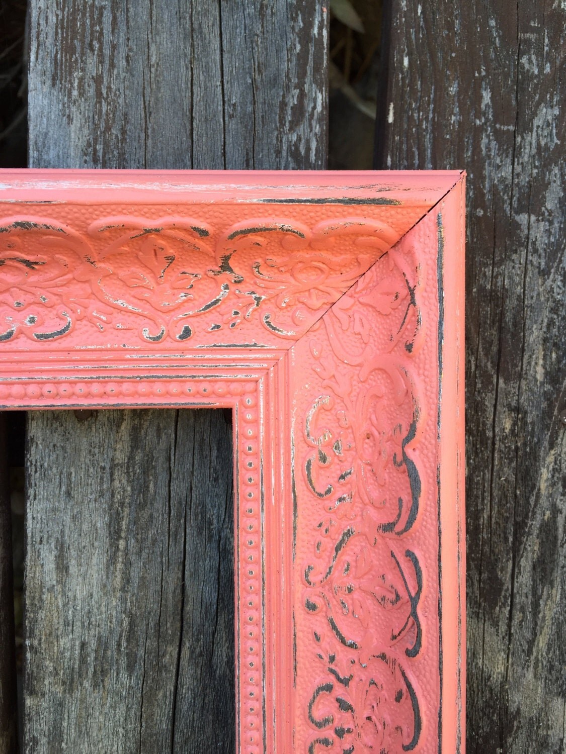Coral Frame Ornate Picture Frame 8x10 Shabby Chic by ThePaintedLdy