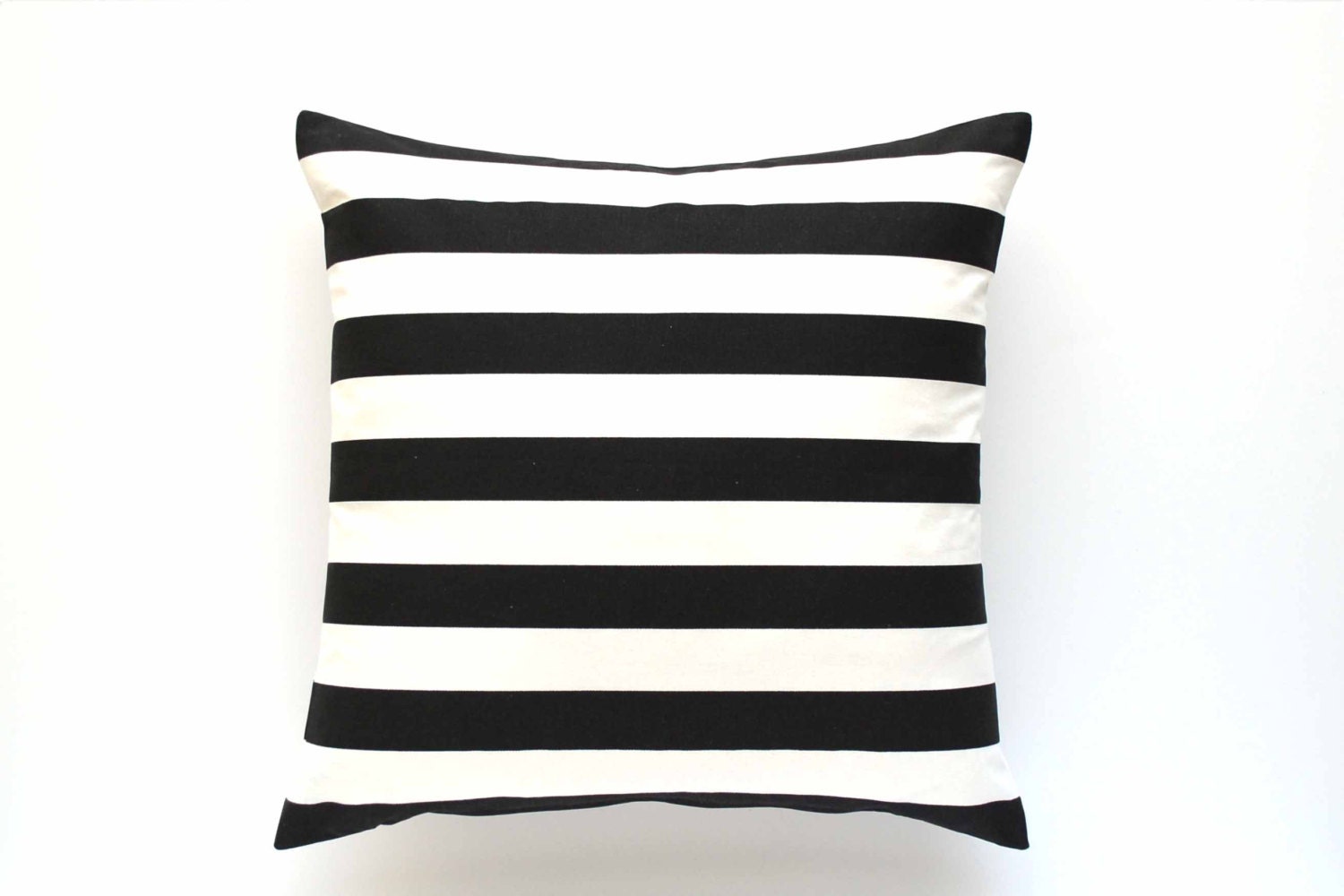 Black and White Striped Pillow Cover 20 x 20