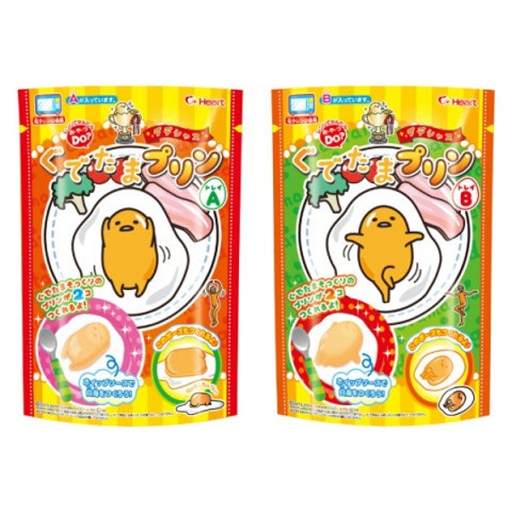 Heart Gudetama EGG Kawaii pudding DIY Japanese candy KIT