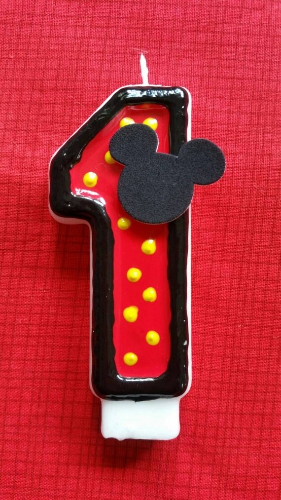 Mickey Mouse Birthday Candle