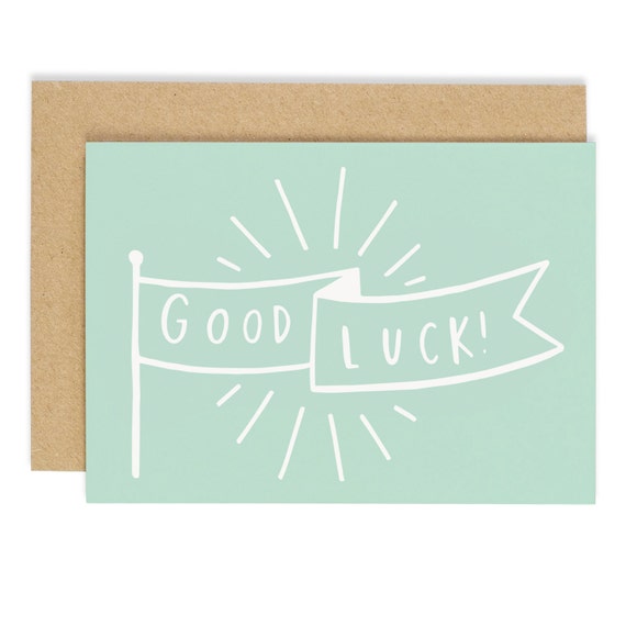 Good Luck Banner Card good luck card CC77