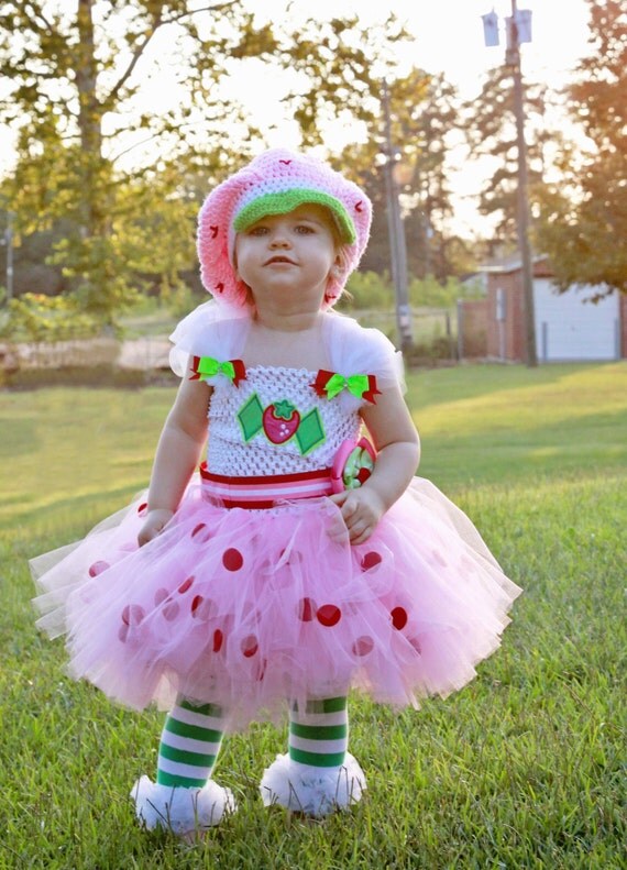 Strawberry Shortcake inspired tutu dress