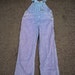 Vintage OshKosh Mens Overalls Vestbak Railroad Stripe Union Made USA (Discontinued) Size 32/30