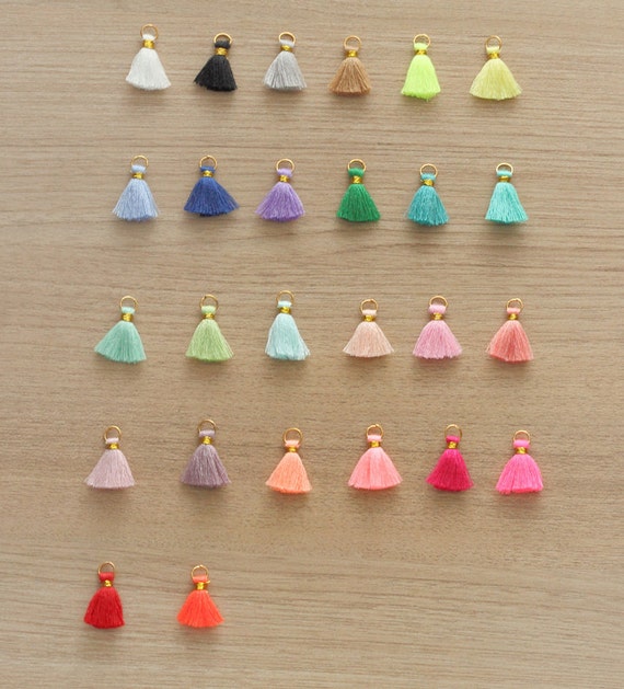 10 pcs of Mini Tassels DIY Craft Supplies Jewelry tassels Chunky tassel