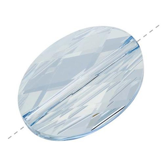 Swarovski 5050 14x10mm Faceted Oval Bead Clear by BestBuyDesigns