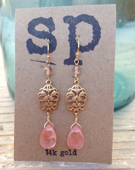 Pink Lemonade Earrings