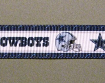 DALLAS COWBOYS 7/8" Grosgrain Craft Ribbon - 3-Yard Length