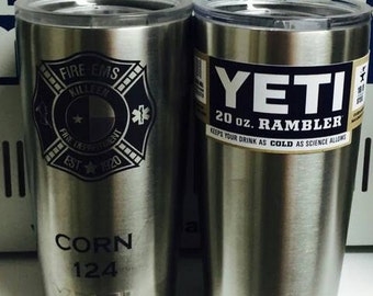 yeti powder coated laser